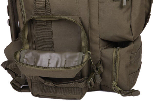 Grosser Taktischer Camouflage Rucksack mit Trinksystem, MOLLE und Laptopfach – Bild 6